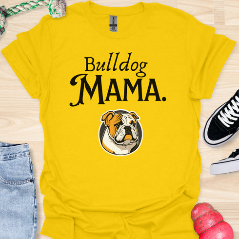 Bulldog Mama - V3 - Retro Graphic T-Shirt